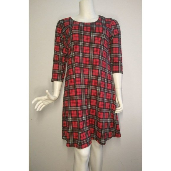 Casual Comfy Loungewear plaid tunic Dress Plus sizes 1X-2X-3X - Picture 2 of 10